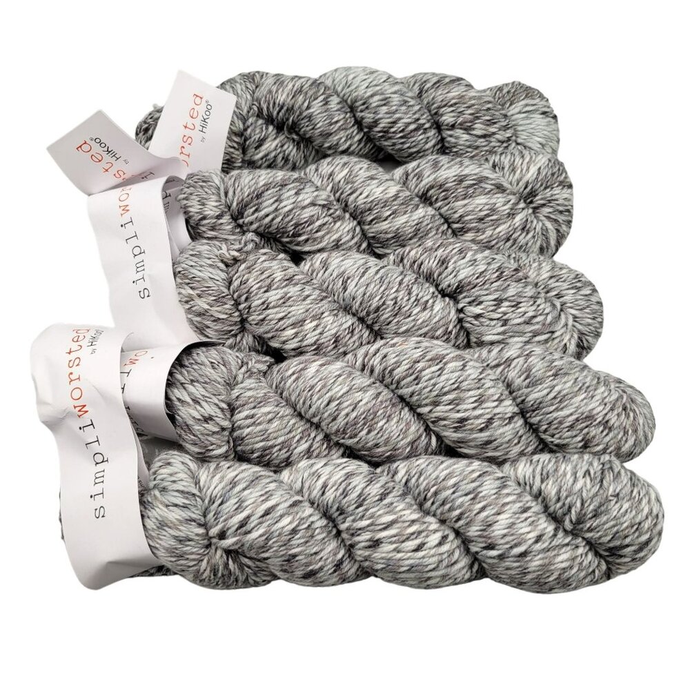 Simpliworsted HiKoo Yarn 49 Shades of Gray 5 Skeins 700 Yards Total